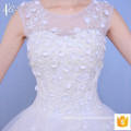 Romantic white bridal lace sleeveless ball gown Princess Wedding Dress